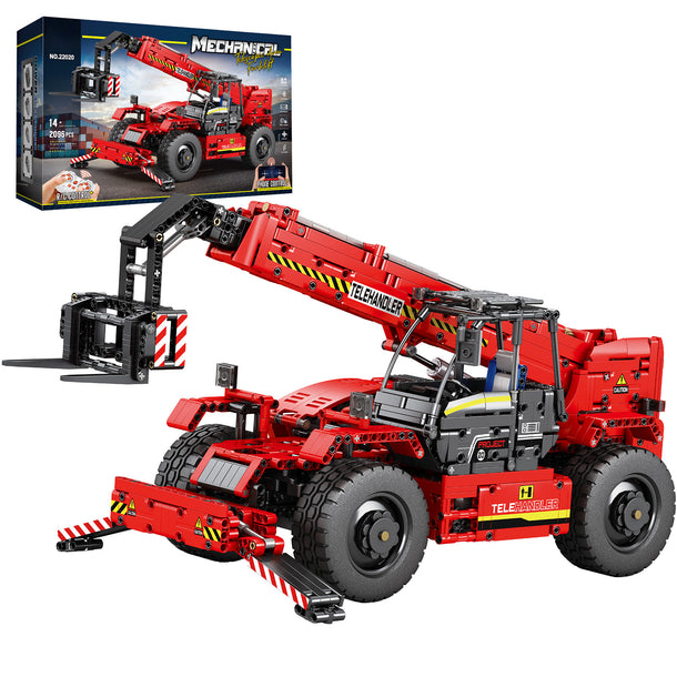 RC Telescopic Arm Forklift Building Blocks 22020 | 2096 PCS
