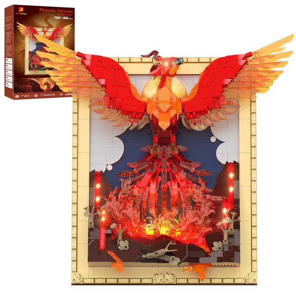 Phoenix Rebirth Brick Art 70017 | 1565 +PCS