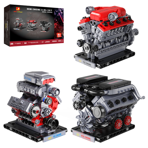 Mini Engine 3-in-1 Set Building Set 60024 | 840 + PCS – jmbricklayer