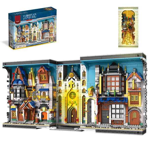Medieval Book Nook Building Set with Lights 66026 | 2687+ PCS