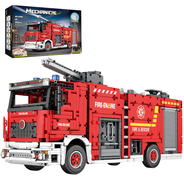 Fire Truck Building Blocks with Water Spray Device 22008 | 2692+ PCS