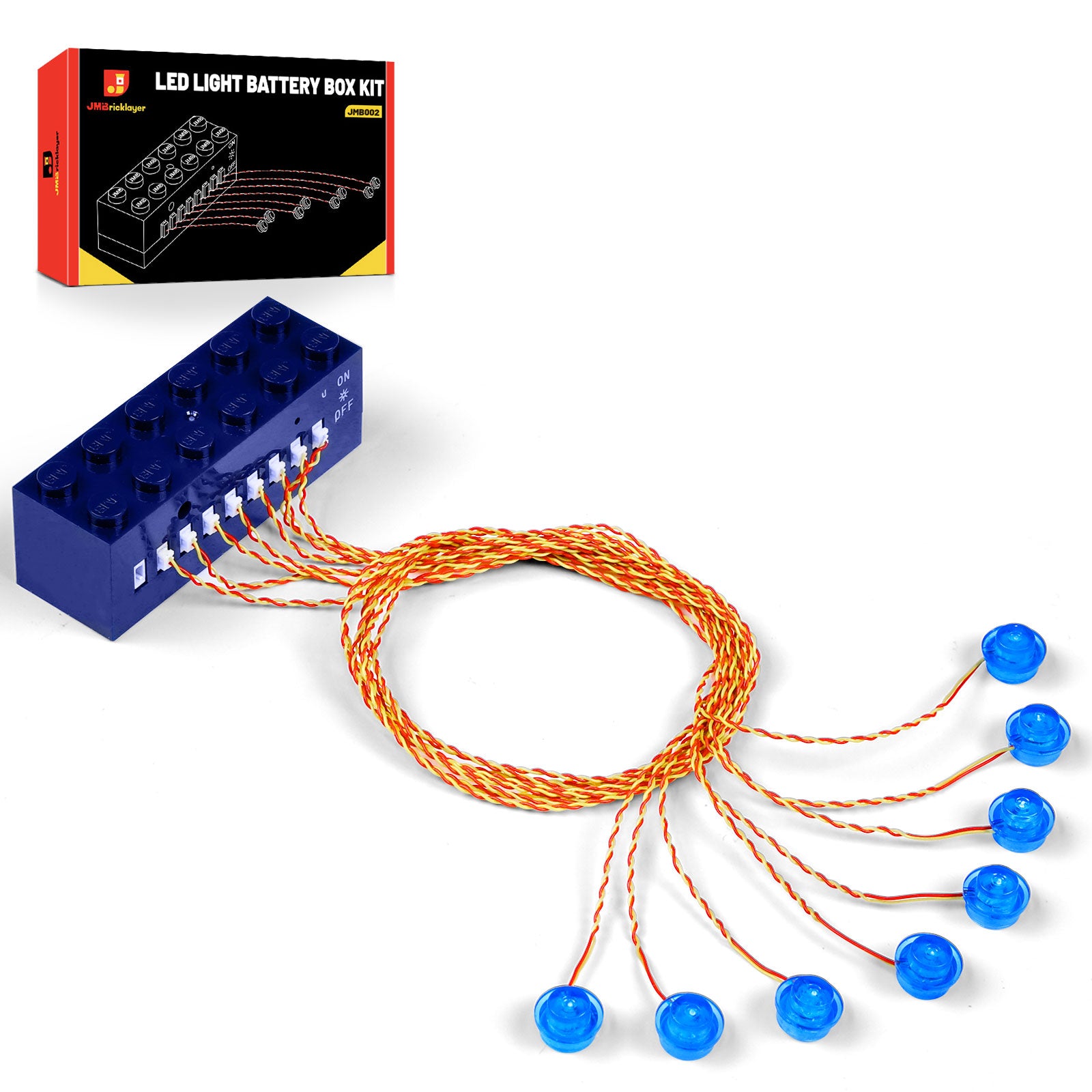 LED Light Kit Blue Light-Up Bricks with Light-Sensing Mode JMB002 ...