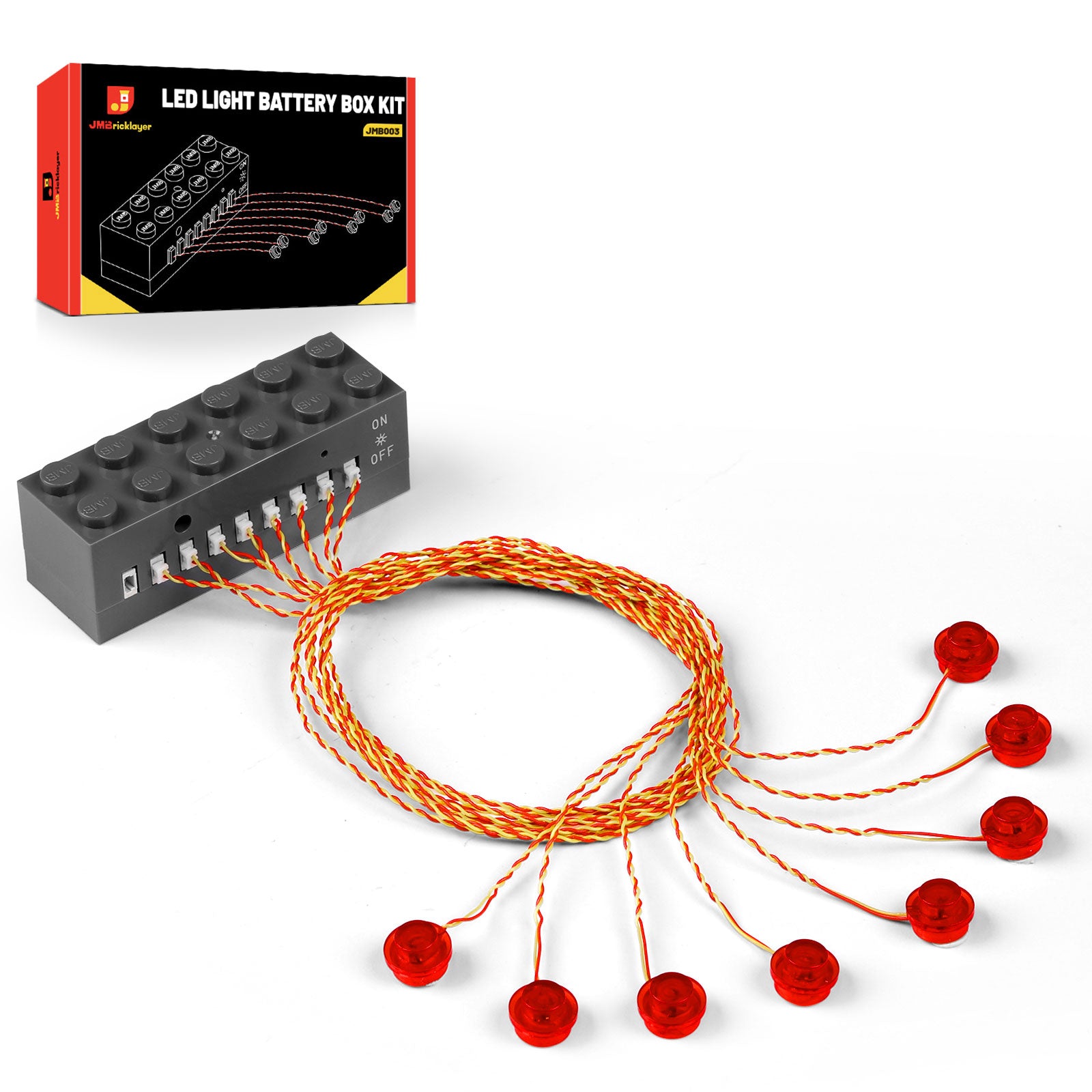 Red LED Light Kit Light-Sensing Bricks JMB003 – jmbricklayer