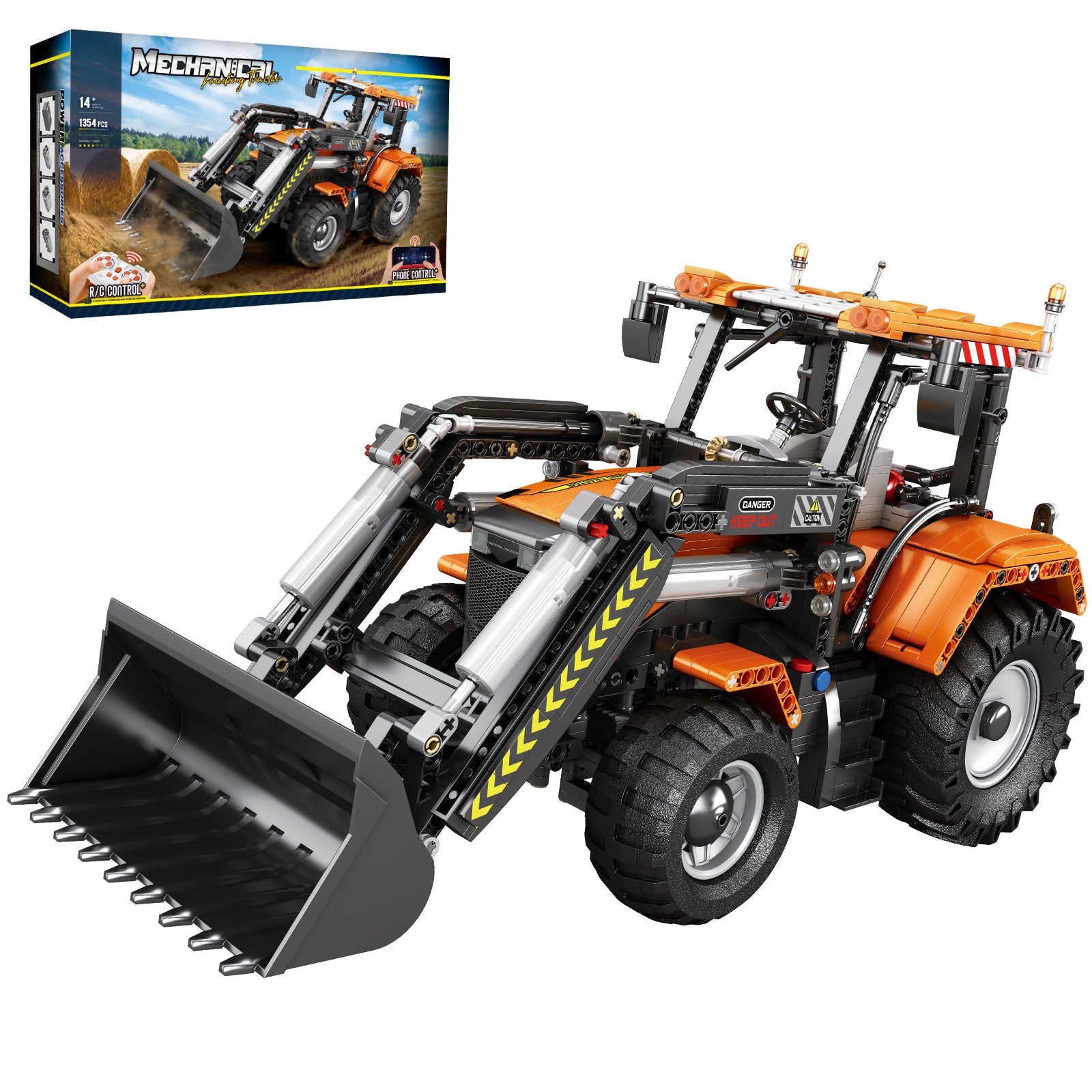 Tractor Using Blocks RC Loading Tractor Building Blocks 22024 | 1354 PCS โ jmbricklayer