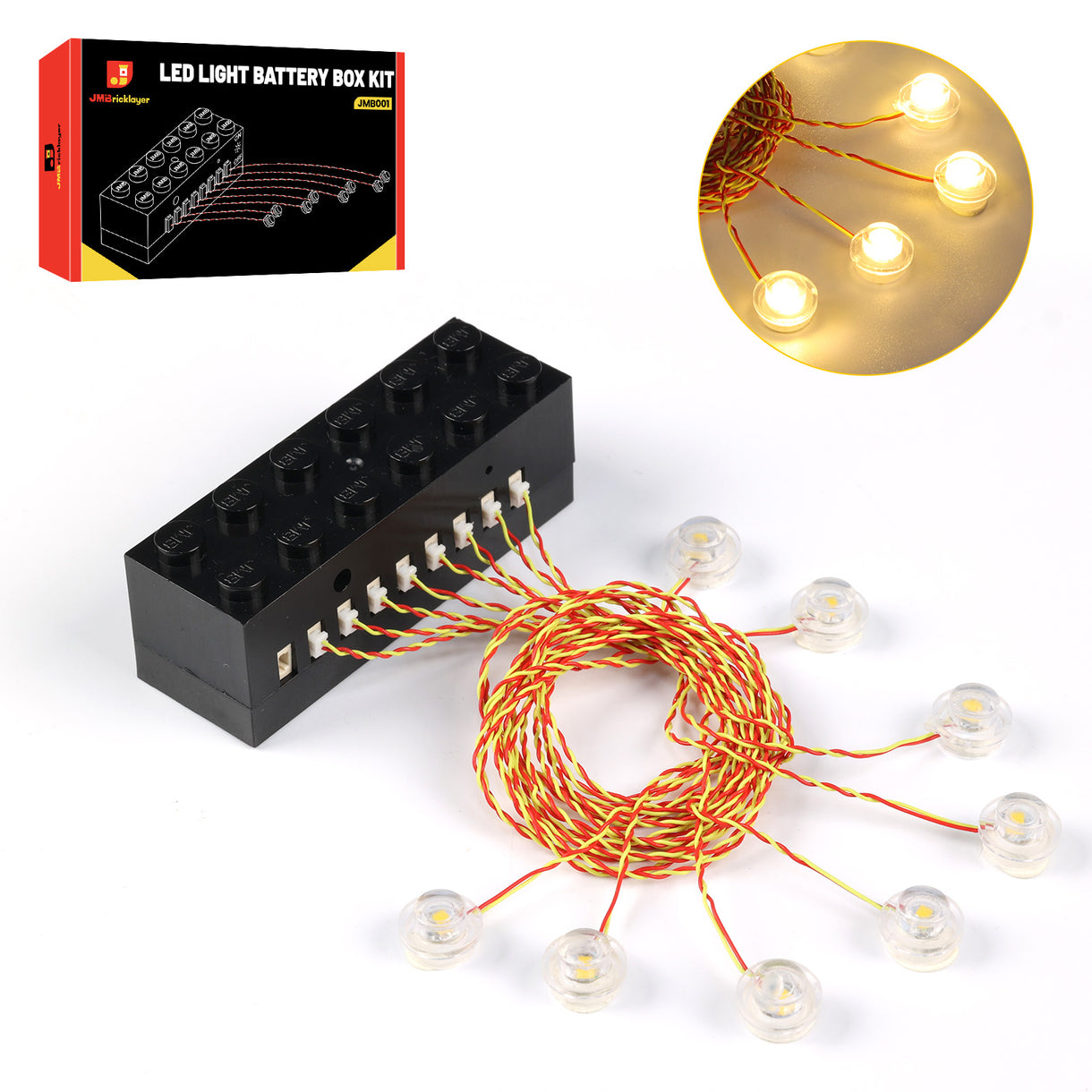LED Light Kit JMB001 - 2x6 Light Up Bricks Compatible with Major Brand ...