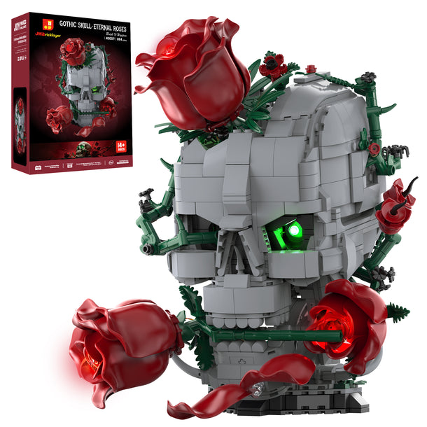 JMBricklayer Gothic Skull・Eternal Roses 40007 | 1164+ PCS