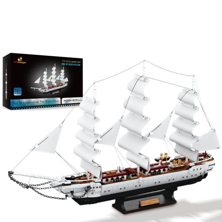 JMBricklayer JMB The White Swan Ship 40104 brick set toys - main img