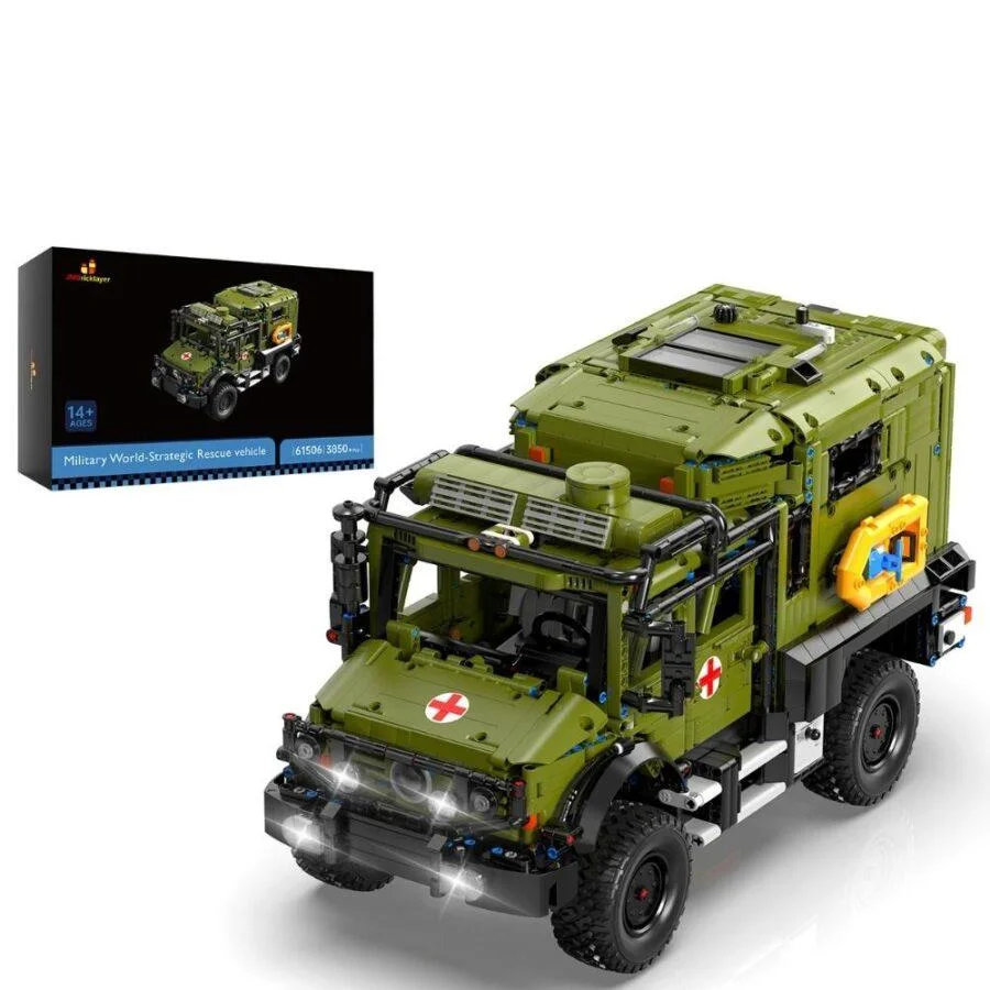 JMBricklayer JMB Unimog Military Ambulance 61506 - LEGO TYPE brick block set toys - img 5