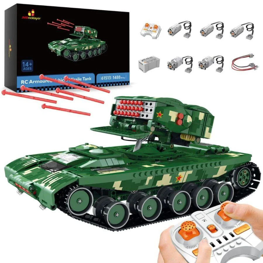 JMBricklayer RC Armoured Vehicle Missile Tank 61513 Brick Toys Set IMG1