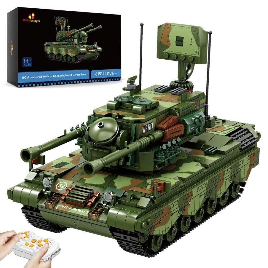 JMBricklayer RC Cheetah Anti-Aircraft Tank 61514 Brick Set Toy IMG1