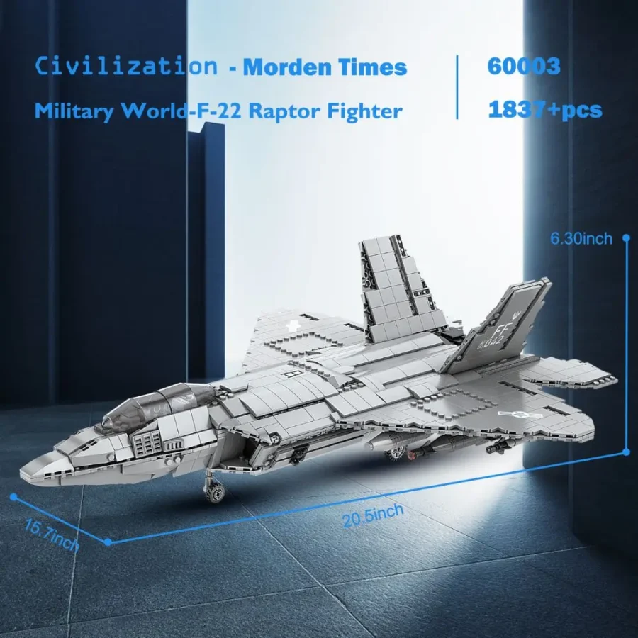 JMBricklayer Military World-F-22 Raptor Fighter 60003 Brick Toys Set IMG2