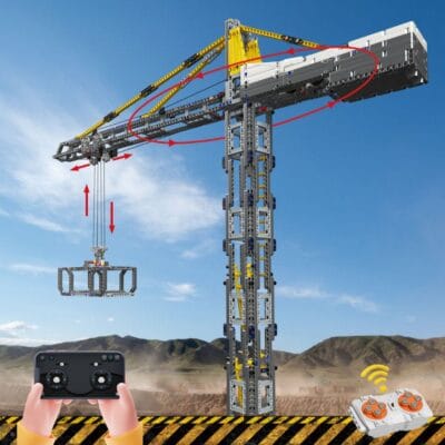 JMBricklayer RC Construction Vehicle Tower Crane 61126 Brick Toys Set IMG4