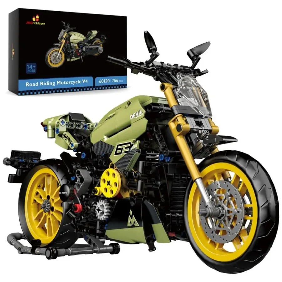 JMBricklayer Road Riding Motorcycle V4 60120 Brick Toys Set IMG1