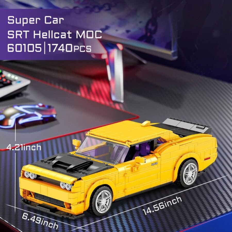 JMBricklayer Super Car SRT Hellcat MOC 60105 Brick Toys Set IMG3