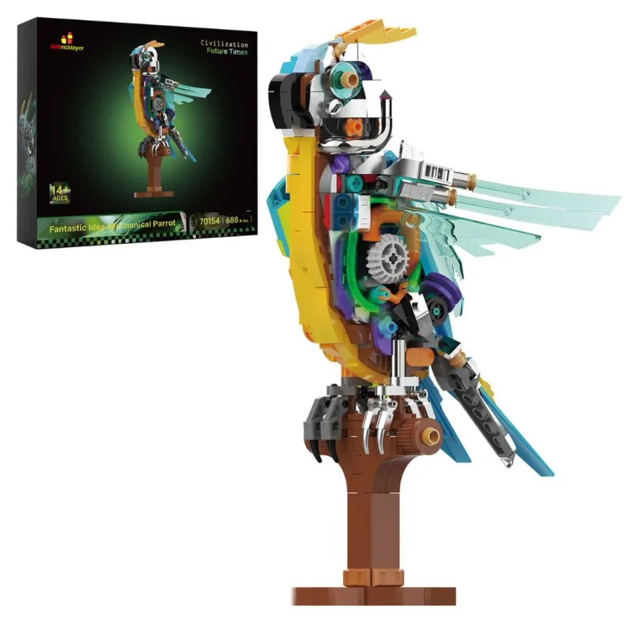 JMBricklayer Mechanical Parrot 70154 Brick Toy IMG1