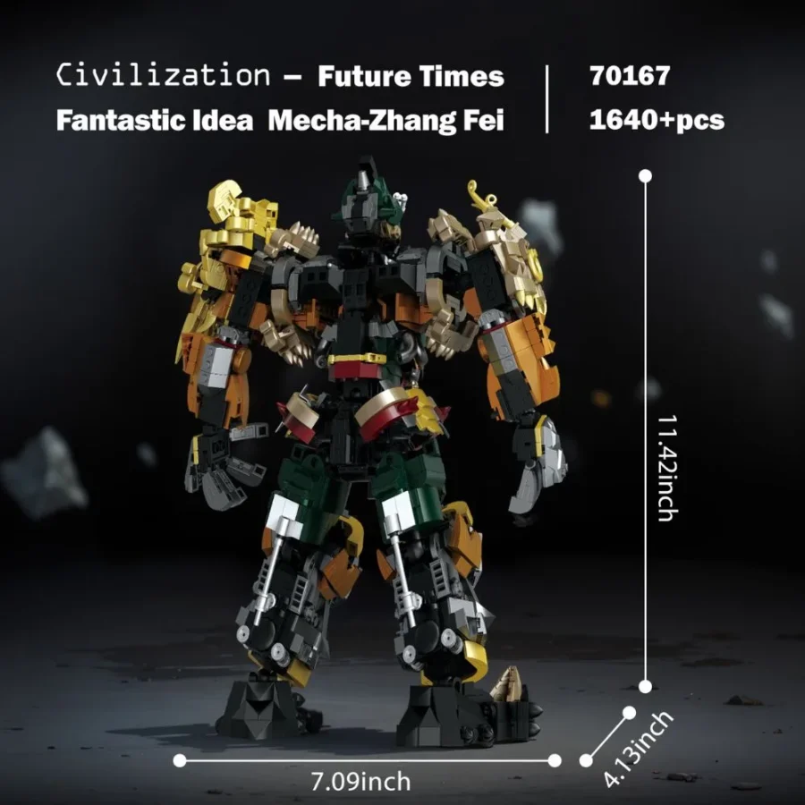 JMBricklayer Mecha-Zhang Fei 70167 Brick Toy IMG10 (2)