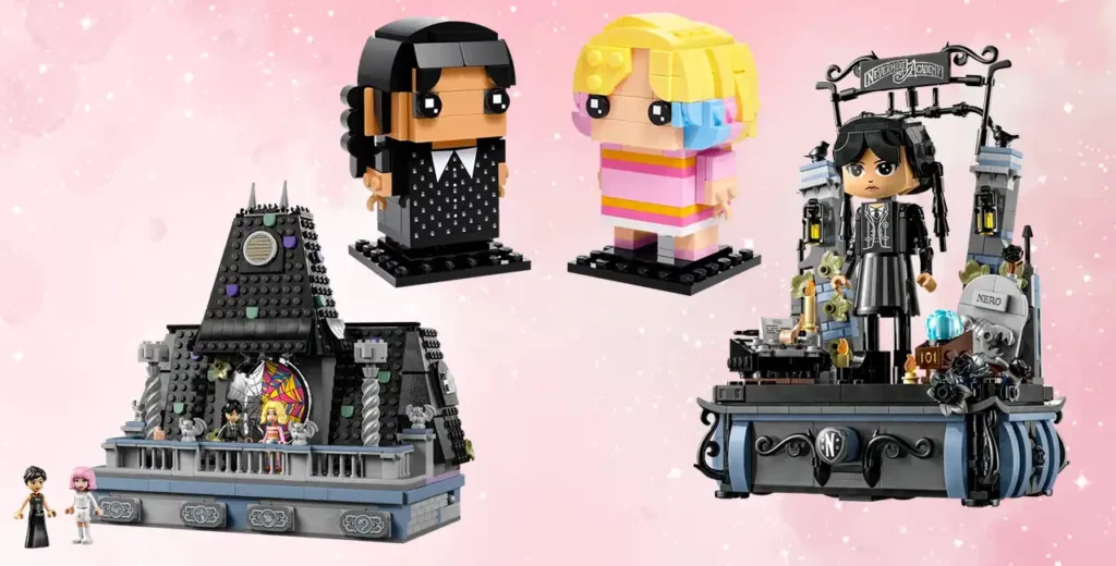 3 LEGO Wednesday Sets will officially launch on October 1st.